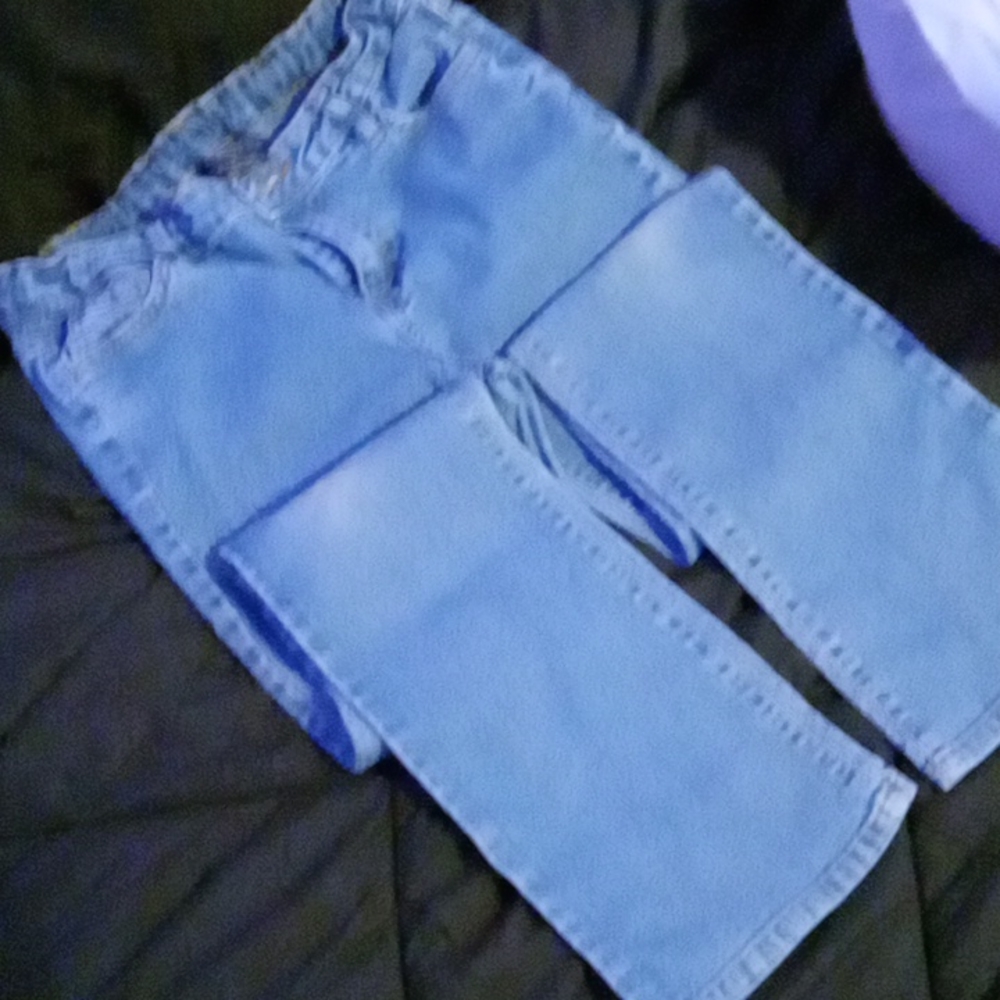 Girls new size 12 faded light denim
